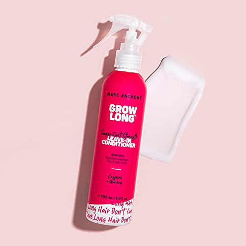 Marc Anthony Leave-In Conditioner Spray & Detangler, Grow Long Biotin - Anti-Frizz Deep Conditioner For Split Ends & Breakage - Vitamin E, Caffeine & Ginseng for Curly, Dry & Damaged Hair - Image 5