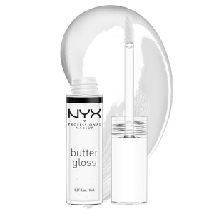 NYX PROFESSIONAL MAKEUP Butter Gloss, Non-Sticky Lip Gloss – Sugar Glass (Clear)