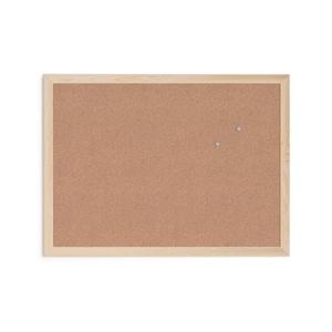U Brands Cork Bulletin Board, 17 x 23 Inches, Light Birch Wood Frame (265U00-01)