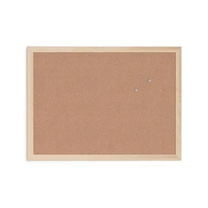 U Brands Cork Bulletin Board, 17 x 23 Inches, Light Birch Wood Frame (265U00-01)