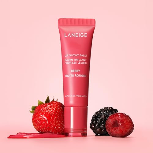LANEIGE Lip Glowy Balm Berry: Hydrate, Glossy, Lightweight, Moisturize & Tint with Shea Butter - Image 11
