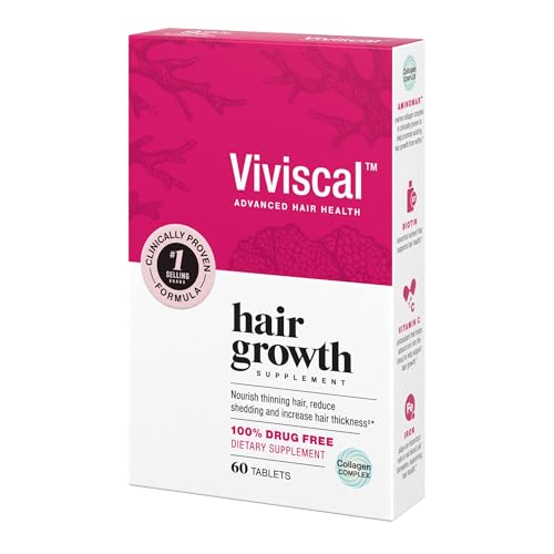 Viviscal Hair Growth Supplements for Women to Grow Thicker, Fuller Hair, Clinically Proven with Proprietary Collagen Complex, 60 Count (Pack of 1), 1 Month Supply - Image 5