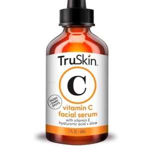 TruSkin Vitamin C Serum – Anti Aging Facial Serum with Vitamin C, Hyaluronic Acid, Vitamin E & More – Brightening Serum for Dark Spots, Even Skin Tone, Eye Area, Fine Lines & Wrinkles, 2 Fl Oz