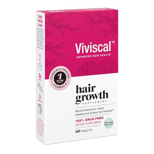 Viviscal Hair Growth Supplements for Women to Grow Thicker, Fuller Hair, Clinically Proven with Proprietary Collagen Complex, 60 Count (Pack of 1), 1 Month Supply - Image 6