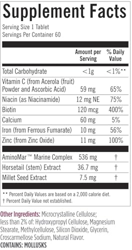 Viviscal Hair Growth Supplements for Women to Grow Thicker, Fuller Hair, Clinically Proven with Proprietary Collagen Complex, 60 Count (Pack of 1), 1 Month Supply - Image 2
