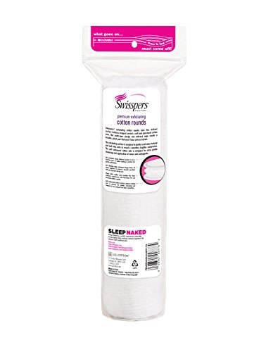 Swisspers Premium Exfoliating Rounds, 2 Distinct Raised Textured Surface, Cotton Facial Pads, 80 Count Re-closable Bag - Image 9