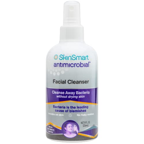 SkinSmart Facial Cleanser for Acne, Targets Bacteria for Active Teenage Athletes Post Workout and Adult Acne, 8 oz Spray Bottle, Safe for Multiple Daily Uses - Image 2