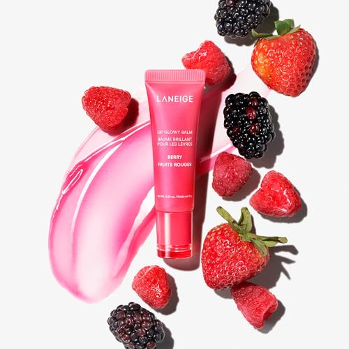 LANEIGE Lip Glowy Balm Berry: Hydrate, Glossy, Lightweight, Moisturize & Tint with Shea Butter - Image 9