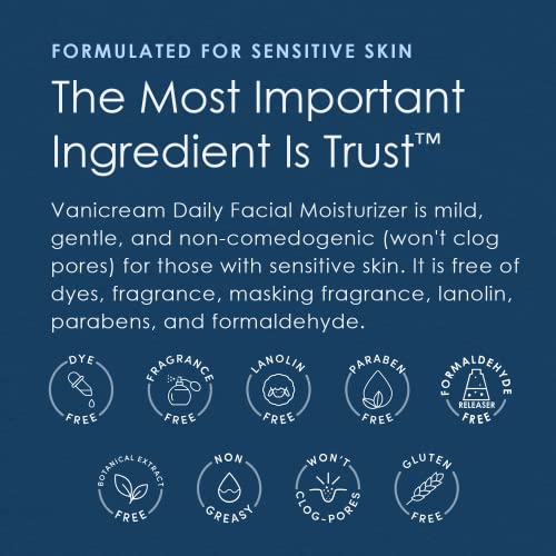 Vanicream Daily Facial Moisturizer With Ceramides and Hyaluronic Acid - Formulated Without Common Irritants for Those with Sensitive Skin, 3 fl oz (Pack of 1) - Image 5