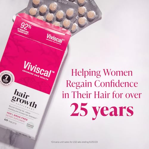 Viviscal Hair Growth Supplements for Women to Grow Thicker, Fuller Hair, Clinically Proven with Proprietary Collagen Complex, 60 Count (Pack of 1), 1 Month Supply - Image 9