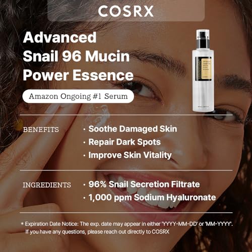 COSRX Snail Mucin 96% Power Repairing Essence 3.38 fl.oz 100ml, Hydrating Serum for Face with Snail Secretion Filtrate for Dull Skin & Fine Lines, Korean Skin Care - Image 8