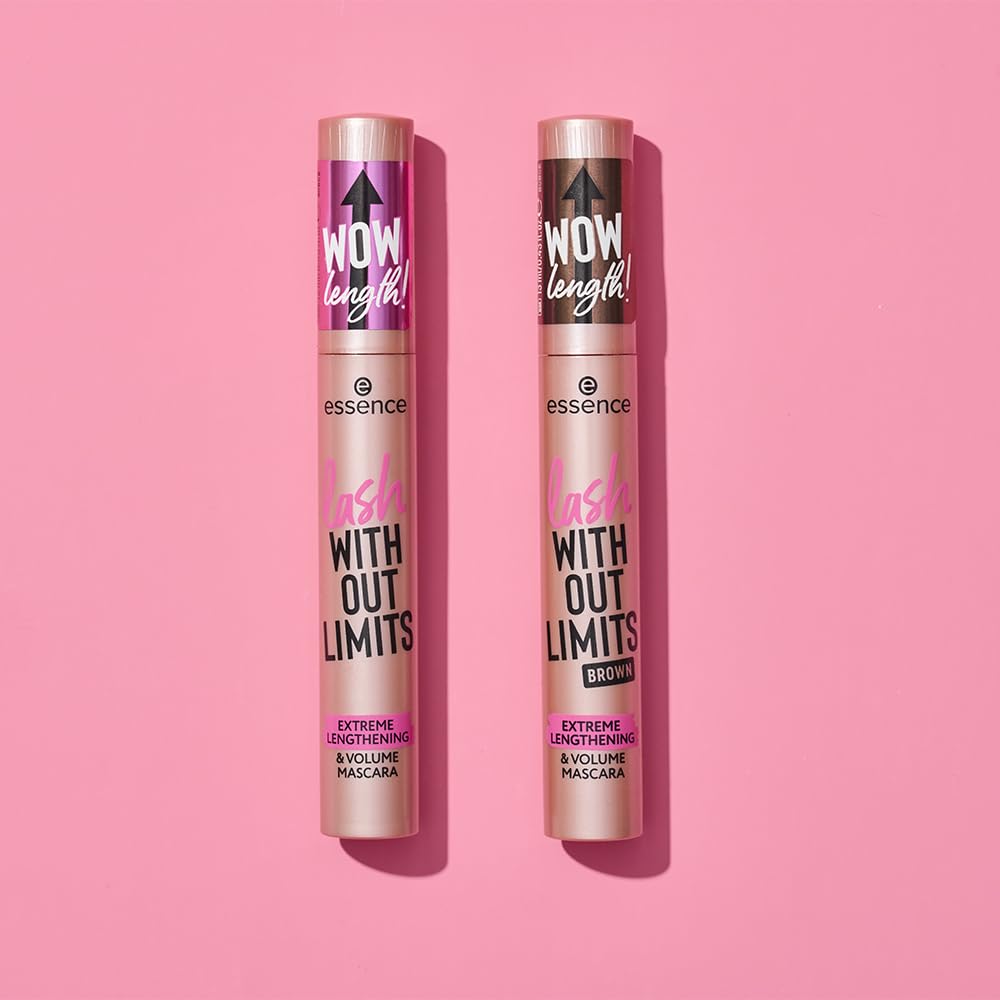 essence | Lash Without Limits Extreme Lengthening & Volume Mascara (02 | Brown) | Volumizing & Lengthening | Vegan, Cruelty Free & Paraben Free - Image 3