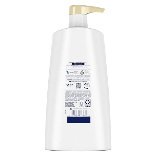 Dove Ultra Care Shampoo Coconut and Hydration for Dry Hair Shampoo with Oil Blend of Coconut, Jojoba & Sweet Almond 25.4 oz - Image 8