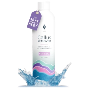 Lee Beauty Professional Callus Remover for Feet – Original, Powerful Formulation – Extra Strength Gel, Home Pedicure Foot Spa Results – Cracked & Dead Dry Skin Supplies – 8 Oz