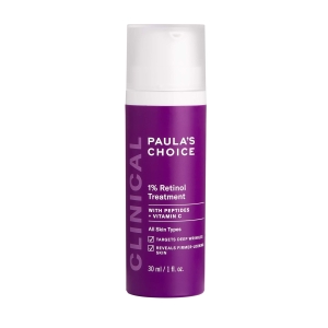 Paula’s Choice CLINICAL 1% Retinol Treatment Cream with Peptides, Vitamin C & Licorice Extract, Anti-Aging & Wrinkles, 1 Ounce