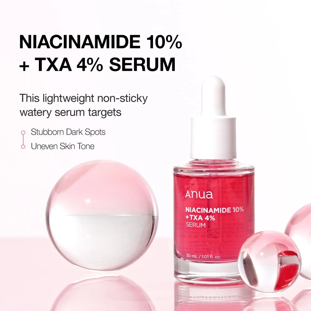 Anua 10% Niacinamide+ 4% Tranexamic Acid Serum, Ceramide, Hyaluronic Acid, Vitamin B12 natural color, for Sensitive skin, Korean Glass Skin, Fragrance-Free (30ml /1.01 fl.oz.) - Image 7
