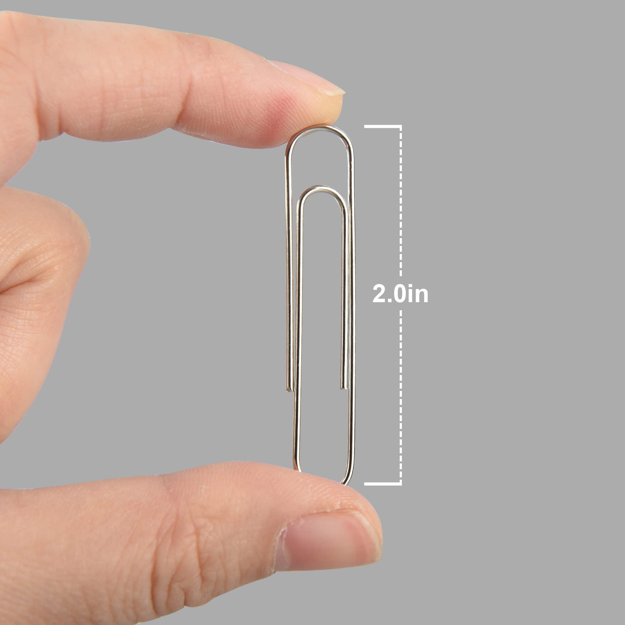 Binder Clips Paper Clips Assorted Sizes, 340pcs Black Binder Clips Jumbo Paperclips Set, Large Paper Clips for Office, School Supplies, Binder & Paper Clips in Container with Compartments - Image 2