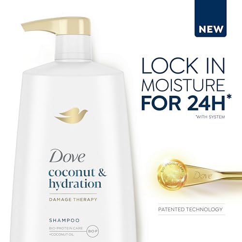 Dove Ultra Care Shampoo Coconut and Hydration for Dry Hair Shampoo with Oil Blend of Coconut, Jojoba & Sweet Almond 25.4 oz - Image 5