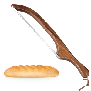 Bread Knife for Homemade Bread,Sourdough bread knife,15.7″ Bread slicer for Homemade Bread, Baguettes and More Cuts Thin,Bow Design Easy to Cutting Even Slices