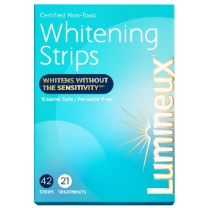 Lumineux Teeth Whitening Strips 21 Treatments – Peroxide Free – Enamel Safe for Whiter Teeth – Whitening Without The Sensitivity – Dentist Formulated and Certified Non-Toxic – Sensitivity Free