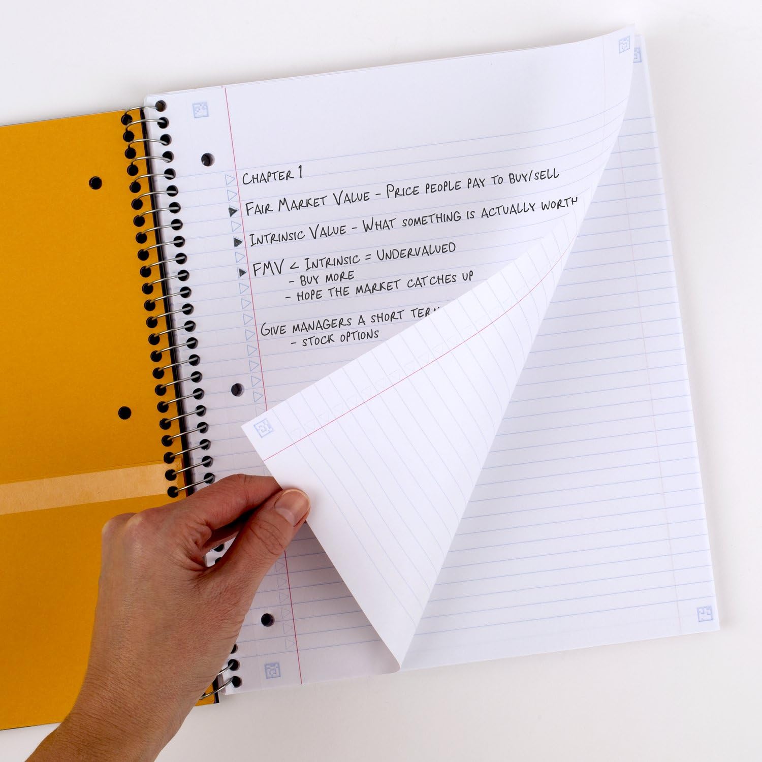 Five Star Spiral Notebook + Study App, 5 Subject, College Ruled Paper, Fights Ink Bleed, Water Resistant Cover, 8-1/2" x 11", 200 Sheets, Blue (73635) - Image 7