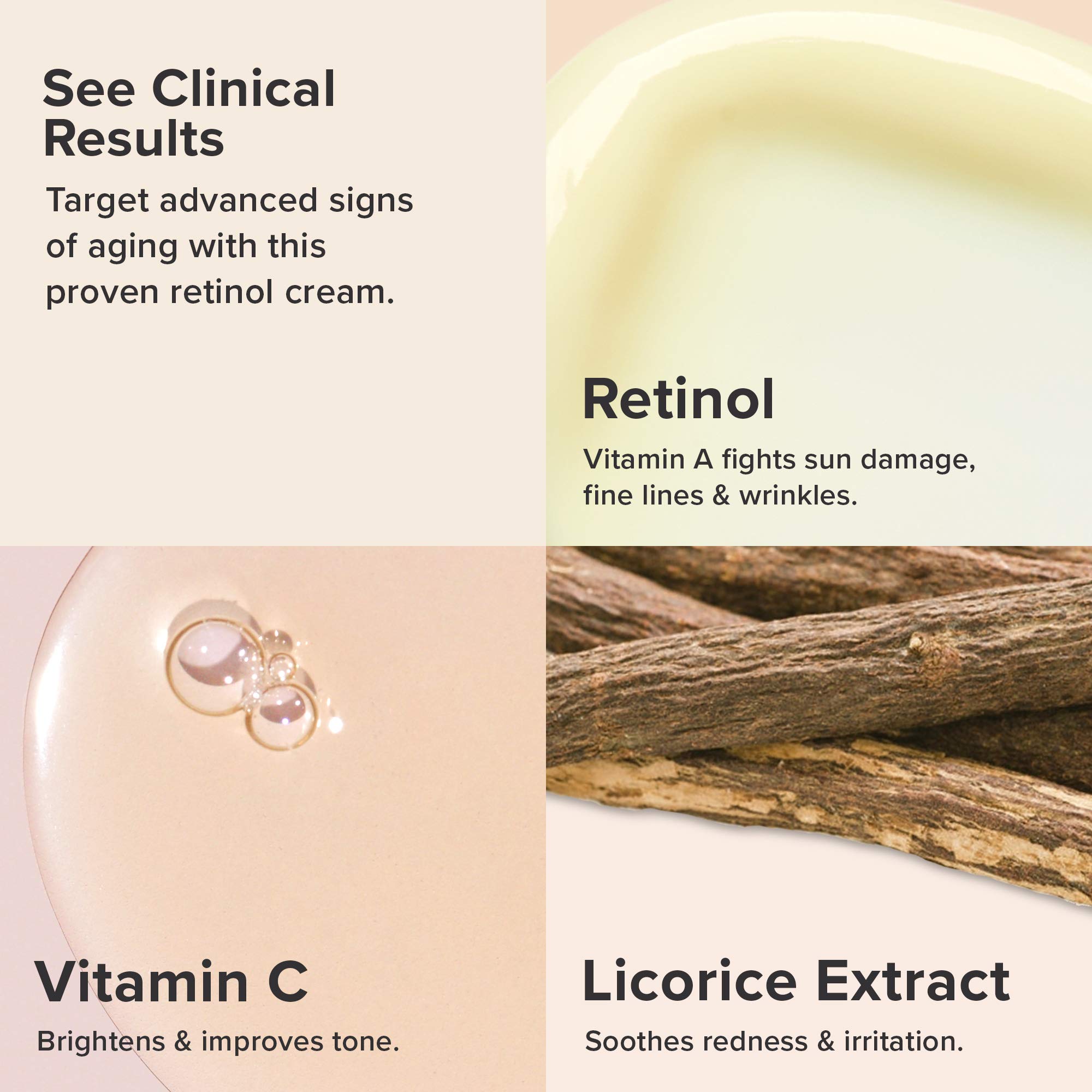 Paula's Choice CLINICAL 1% Retinol Treatment Cream with Peptides, Vitamin C & Licorice Extract, Anti-Aging & Wrinkles, 1 Ounce - Image 5