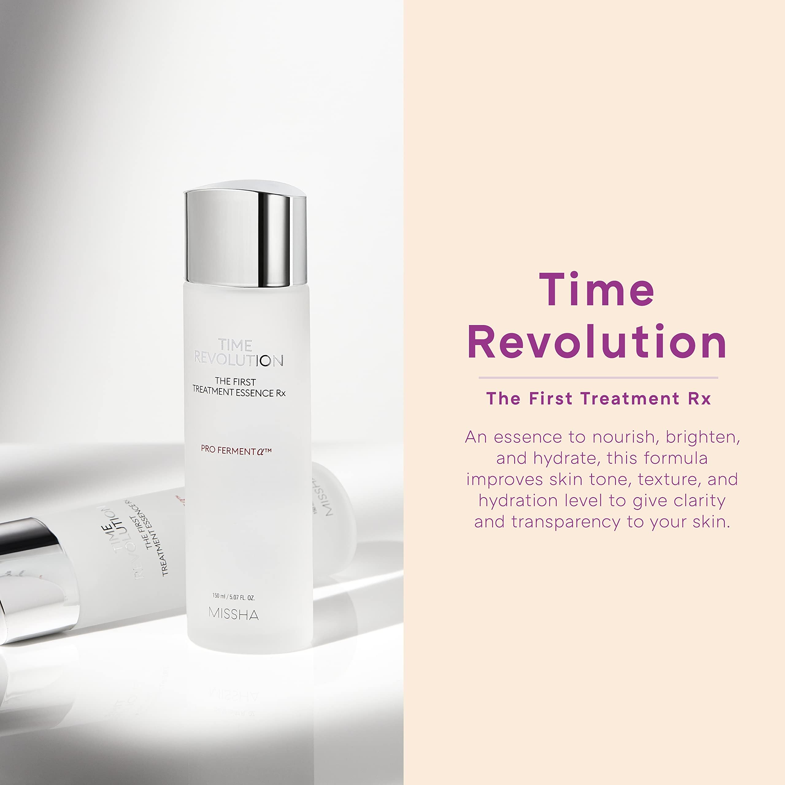 MISSHA Time Revolution The First Treatment Essence RX 150ml - Essence/Toner that Moisturizes and Smoothes the Skin Creating A Clean Base - Amazon Code verified for Authenticity - Image 6