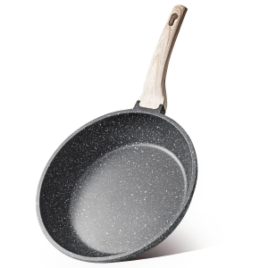 CAROTE Nonstick Frying Pan Skillet,Non Stick Granite Fry Pan Egg Pan Omelet Pans, Stone Cookware Chef’s Pan, PFOA Free,Induction Compatible(Classic Granite, 8-Inch)