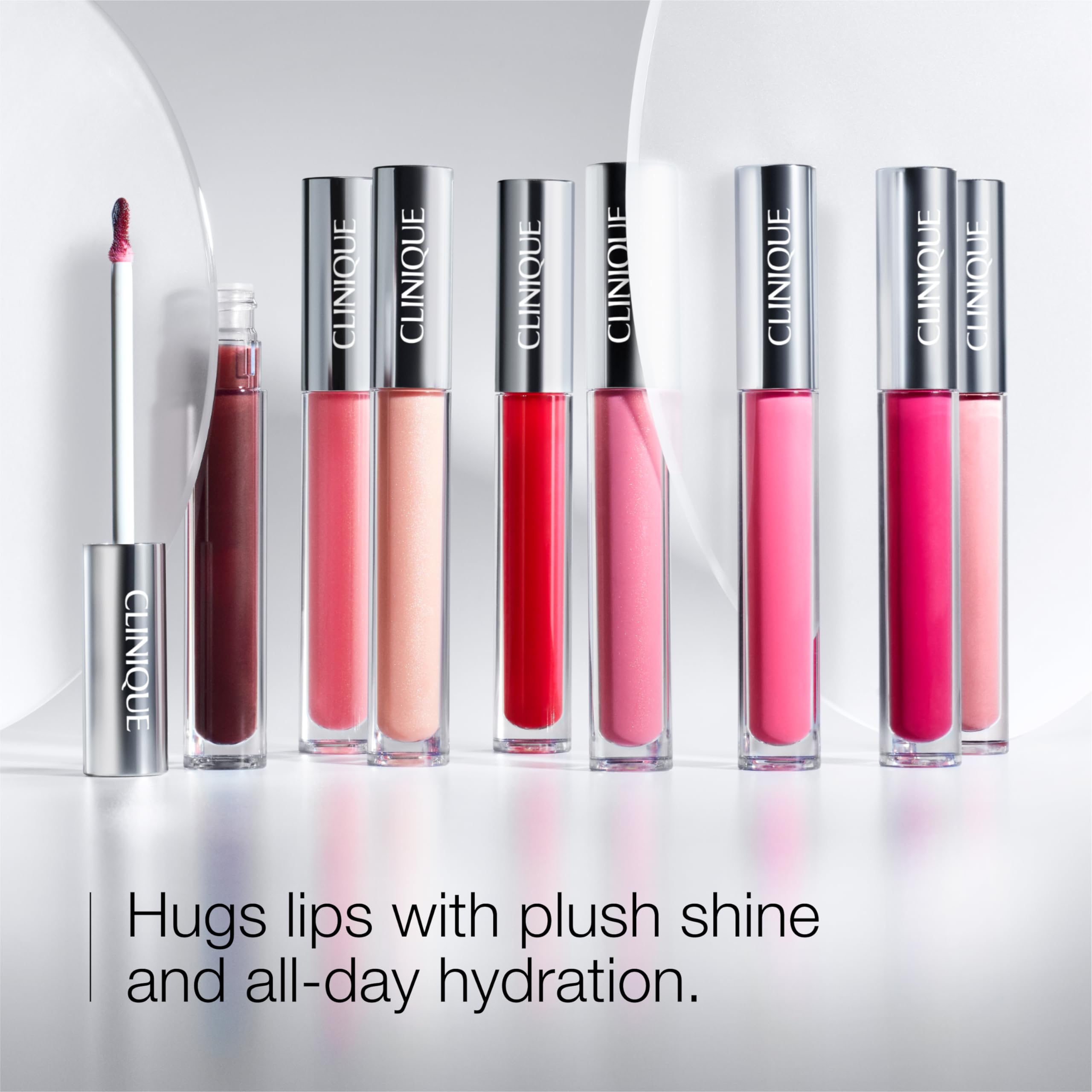 Clinique Pop Plush Creamy Lip Gloss With Hyaluronic Acid + Blend of Aloe Butter, Avocado Butter + Shea Butter | Hydrating + High Shine, Black Honey Pop - Image 6