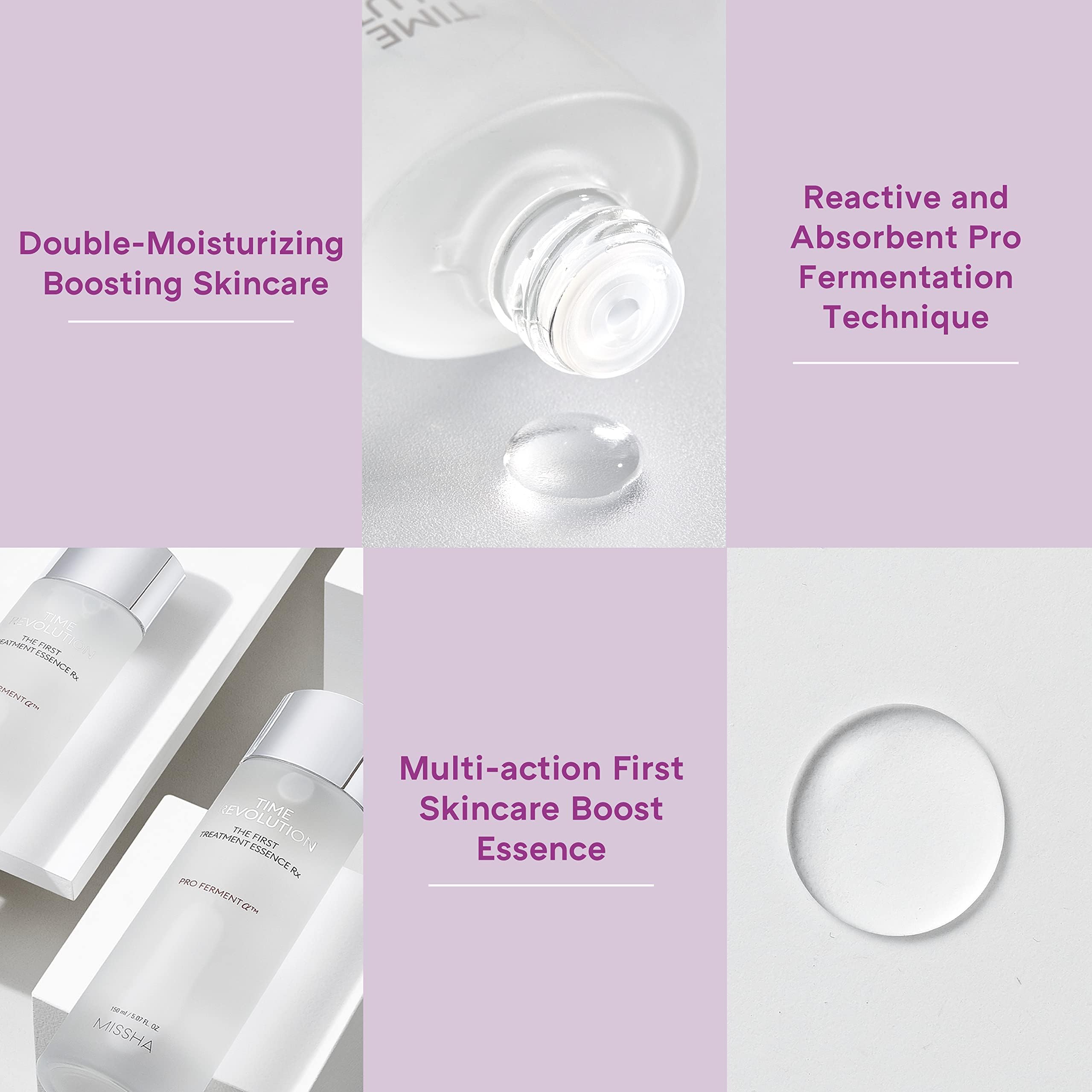 MISSHA Time Revolution The First Treatment Essence RX 150ml - Essence/Toner that Moisturizes and Smoothes the Skin Creating A Clean Base - Amazon Code verified for Authenticity - Image 5