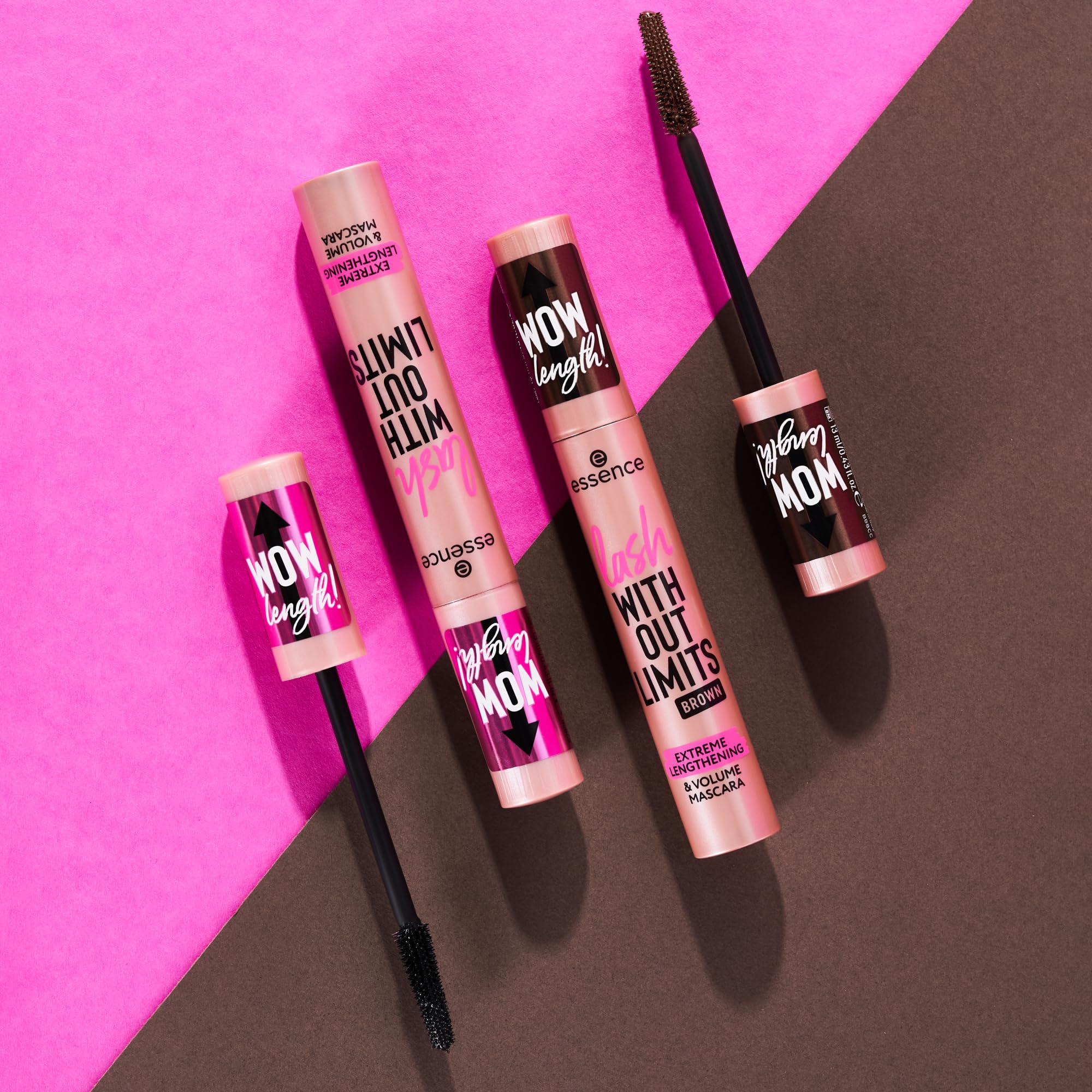 essence | Lash Without Limits Extreme Lengthening & Volume Mascara (02 | Brown) | Volumizing & Lengthening | Vegan, Cruelty Free & Paraben Free - Image 4