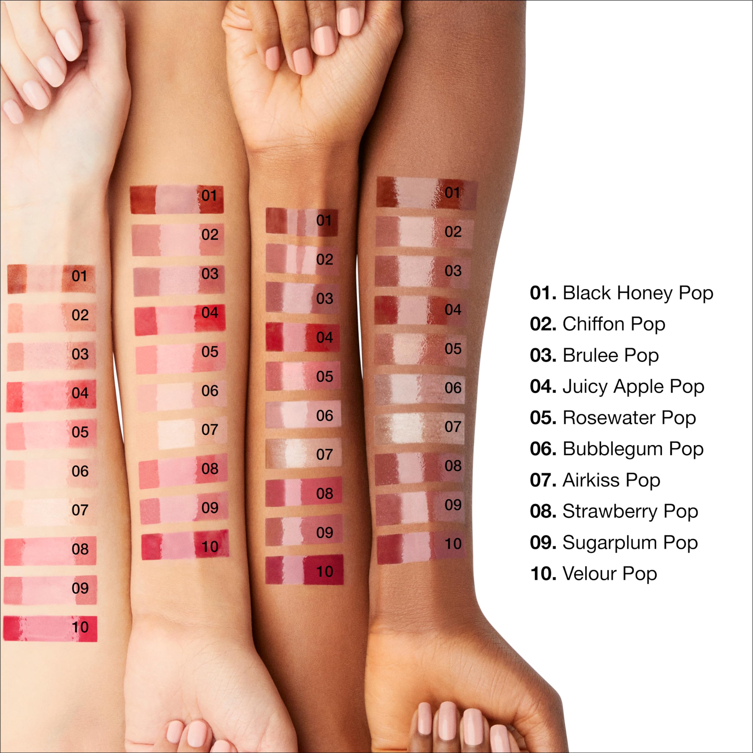 Clinique Pop Plush Creamy Lip Gloss With Hyaluronic Acid + Blend of Aloe Butter, Avocado Butter + Shea Butter | Hydrating + High Shine, Black Honey Pop - Image 2