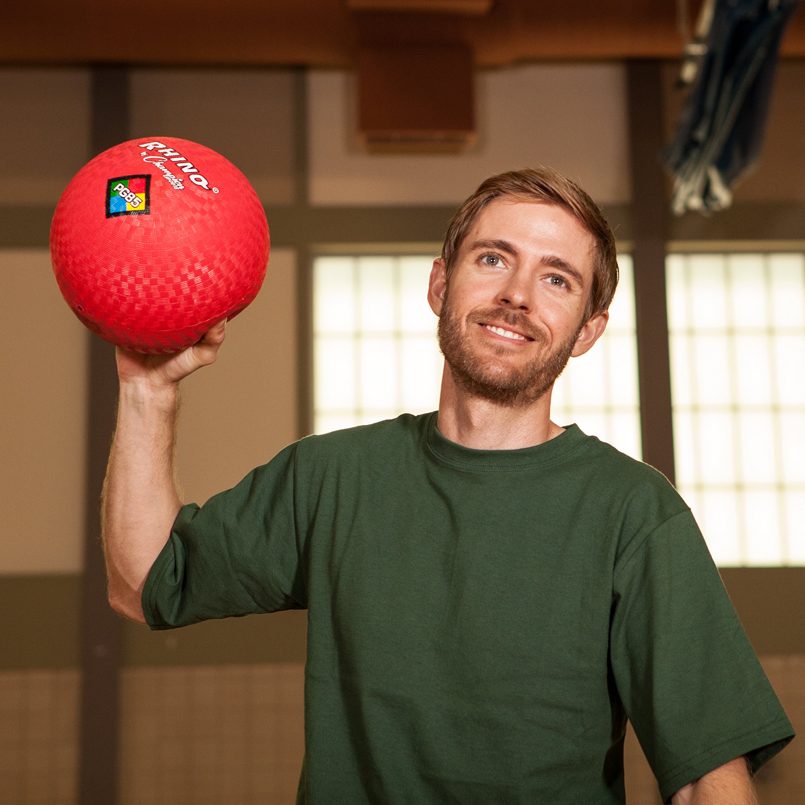 Champion Sports 10 Inch Playground Ball, Red - Image 8